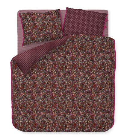 Pip Studio Dekbedovertrek Tutti I Fiori Dark Red  31014