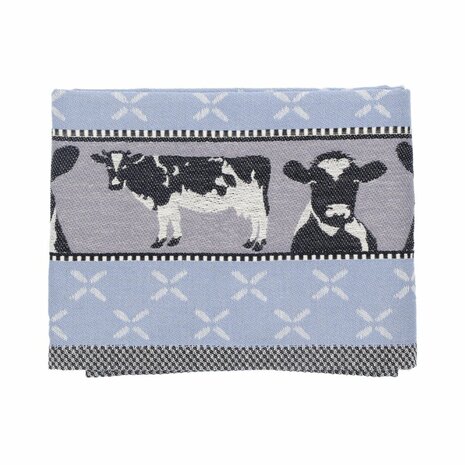 Bunzlau Castle Theedoek Cows Grey Blue 6322 | 30995