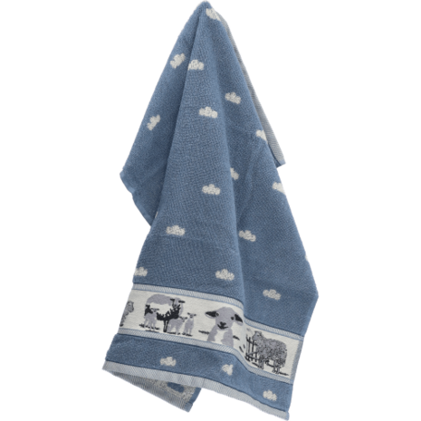 Bunzlau Castle Keukendoek Sheep Grey Blue 6293 | 30994